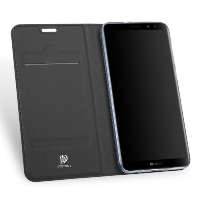 „Dux Ducis“ Skin серии Huawei Mate 10 Lite чёрный кожаный чехол-книжка | Vacins.lv