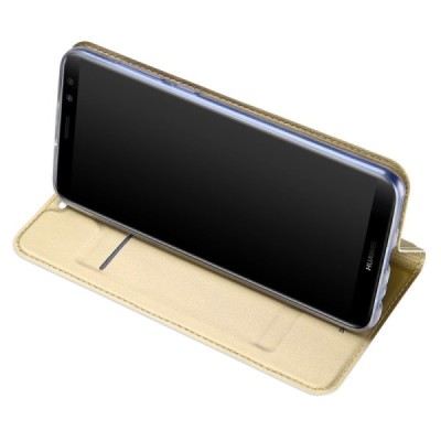„Dux Ducis“ Skin серии Huawei Mate 10 Lite золотой кожаный чехол-книжка | Vacins.lv