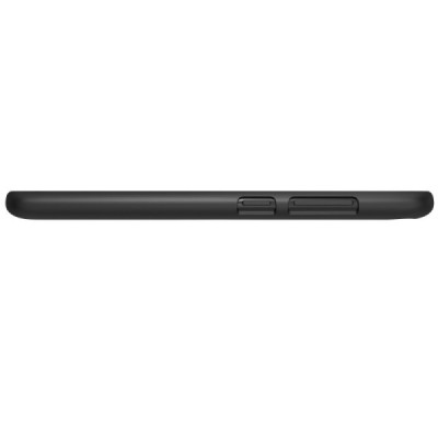 Asus Zenfone 4 Max (ZC554KL) Nillkin Frosted Shield melns plastmasas apvalks + ekrāna aizsargplēve / Vacins.lv
