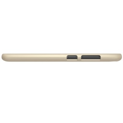 Asus Zenfone 4 Max (ZC554KL) Nillkin Frosted Shield золотой пластиковый чехол + защитная пленка для экрана | Vacins.lv