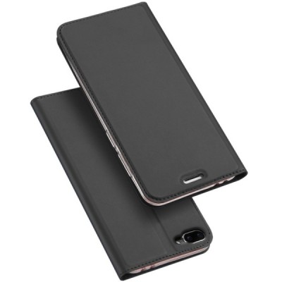 „Dux Ducis“ Skin серии Asus Zenfone 4 Max (ZC554KL) чёрный кожаный чехол-книжка | Vacins.lv