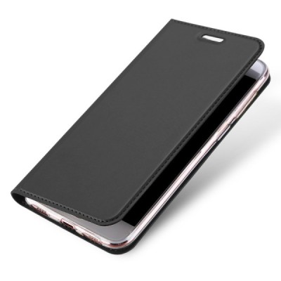 „Dux Ducis“ Skin серии Asus Zenfone 4 Max (ZC554KL) чёрный кожаный чехол-книжка | Vacins.lv