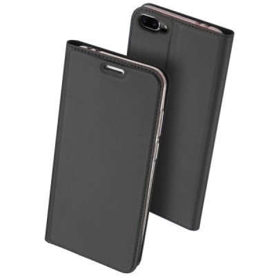 „Dux Ducis“ Skin серии Asus Zenfone 4 Max (ZC554KL) чёрный кожаный чехол-книжка | Vacins.lv