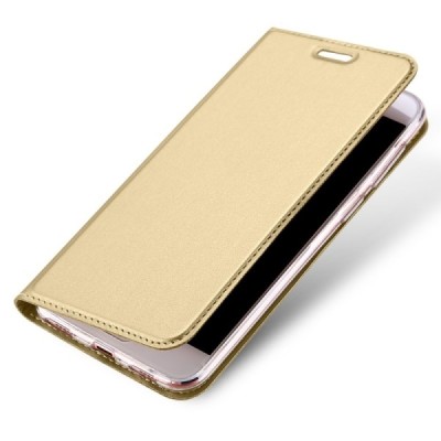 „Dux Ducis“ Skin серии Asus Zenfone 4 Max (ZC554KL) золотой кожаный чехол-книжка | Vacins.lv