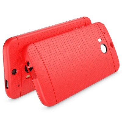 HTC One M8 и HTC One M8s „Dots“ твердый силиконовый чехол (TPU) - красный | Vacins.lv