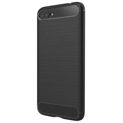 Asus Zenfone 4 Max (ZC554KL) „Carbon“ твердый силиконовый чехол (TPU) - черный | Vacins.lv