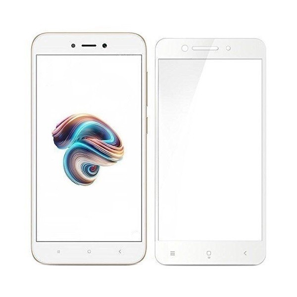 „Hat-Prince“ Tempered Glass ekrāna aizsargstikls 0.26 mm - balts (Redmi 5A)