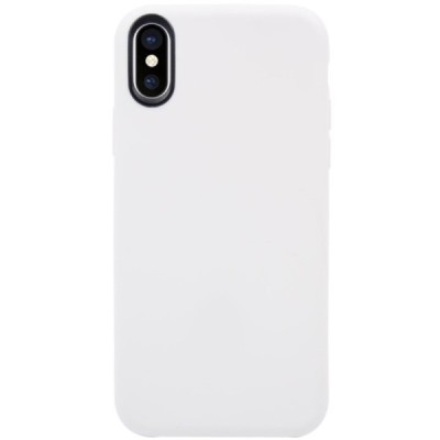 Apple iPhone X (iPhone Xs) твердый силиконовый (TPU) чехол белый | Vacins.lv