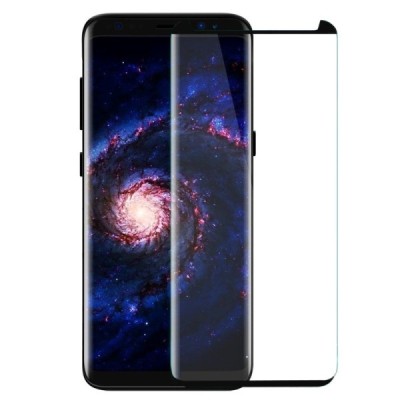 Samsung Galaxy S8+ (G955) „PDGD 3D“ 9H Tempered Glass усиленная защита чёрное защитное стекло с полным покрытием толщиной 0,2 мм