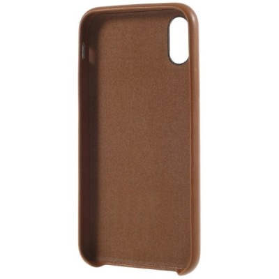 Soft Slim Apple iPhone X (iPhone Xs) brūns ādas apvalks / Vacins.lv
