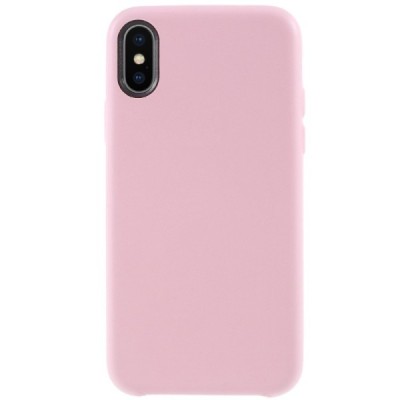 Soft Slim серии Apple iPhone X (iPhone Xs) светло-розовый кожаный чехол | Vacins.lv