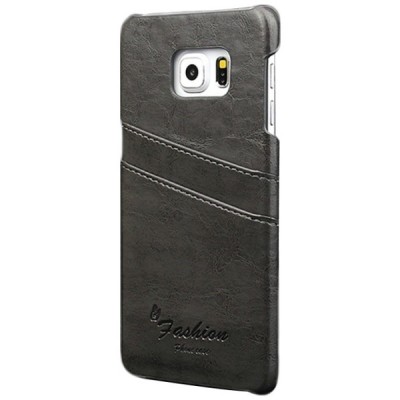 „Vintage“ Samsung Galaxy S6 (G920) серый кожаный чехол с карманом для карт | Vacins.lv