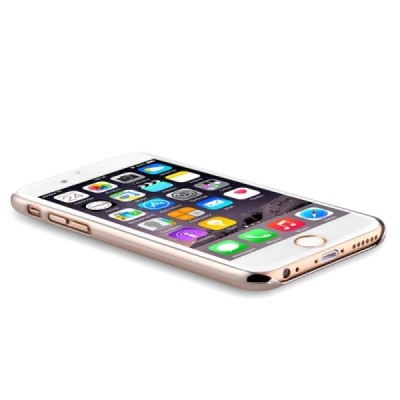 Apple iPhone 6 (6s) „Vouni“ Crystal Bloom пластиковый прозрачный золотой чехол с кристаллами | Vacins.lv
