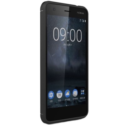 Nokia 2 „Carbon“ cieta silikona (TPU) melns apvalks / vacins.lv