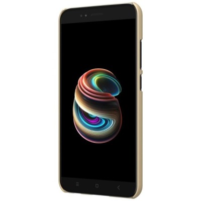 Nillkin Frosted Shield Xiaomi Mi A1 и Mi 5X золотой пластиковый чехол + защитная пленка для экрана | Vacins.lv