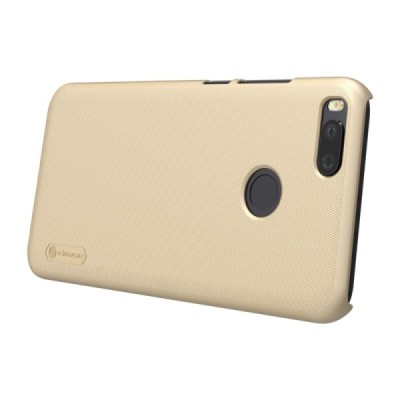 Nillkin Frosted Shield Xiaomi Mi A1 и Mi 5X золотой пластиковый чехол + защитная пленка для экрана | Vacins.lv