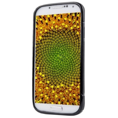 Samsung Galaxy S4 mini (i9190, i9192, i9195) „S-Line“ чёрный твердый силиконовый чехол из TPU | Vacins.lv