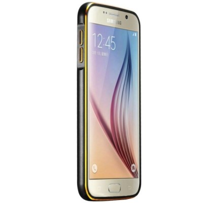 Samsung Galaxy S6 G920F Luxury рамка (бампер), чехол - чёрный | Vacins.lv