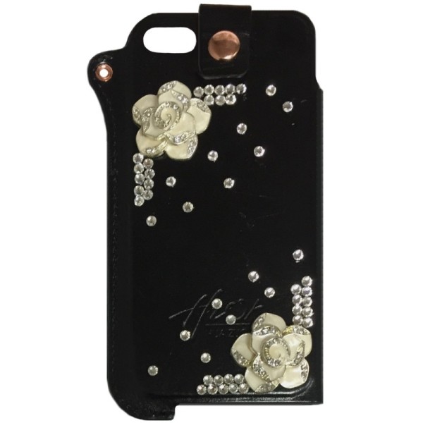 Fashion Leather чехол – чёрный (iPhone 5 / 5S / SE 2016)