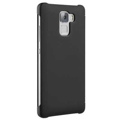 Huawei Honor 7 Smart Grid Cover melns atvērams maciņš / Vacins.lv