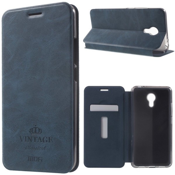 „Mofi“ Vintage чехол-книжка – синий (m3 note)