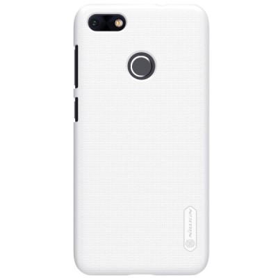 P9 Lite Mini (Y6 Pro 2017) Nillkin Frosted Shield balts plastmasas futrālis + ekrāna aizsargplēve / Vacins.lv