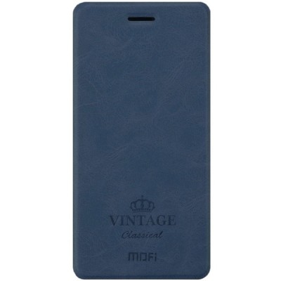 „Mofi“ Vintage серии Xiaomi Redmi Note 4 синий кожаный чехол-книжка | Vacins.lv