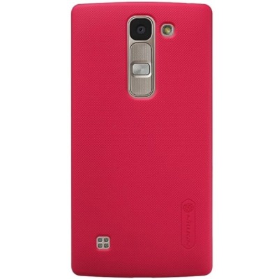 LG Spirit Nillkin Frosted Shield красный пластиковый чехол + защитная пленка для экрана | Vacins.lv