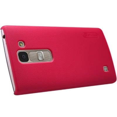 LG Spirit Nillkin Frosted Shield sarkans plastmasas apvalks + ekrāna aizsargplēve / Vacins.lv