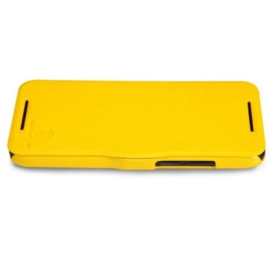 „Nillkin“ Fresh HTC Desire 601 жёлтый кожаный чехол-книжка | Vacins.lv