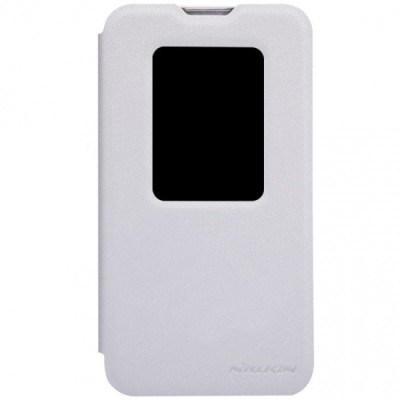 LG L90 (D410) Nillkin Sparkle atvēramais balts futrālis / Vacins.lv