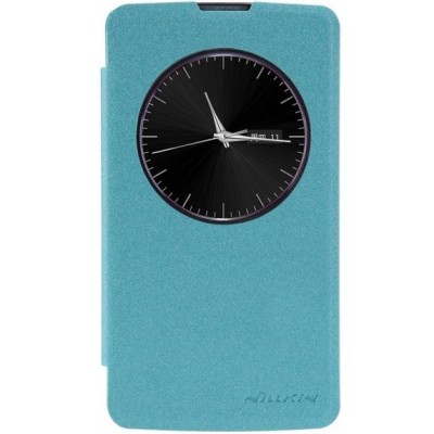 LG L Fino (D290, D295) синий кожаный чехол-книжка Nillkin Sparkle | Vacins.lv
