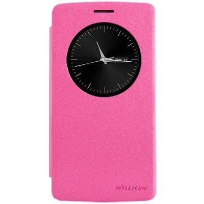 LG G3 S D722 розовый кожаный чехол-книжка | Vacins.lv