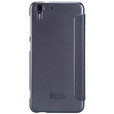 Nillkin Sparkle HTC Desire EYE серый кожаный чехол-книжка | Vacins.lv