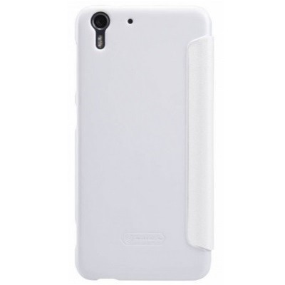 Nillkin Sparkle HTC Desire EYE белый кожаный чехол-книжка | Vacins.lv