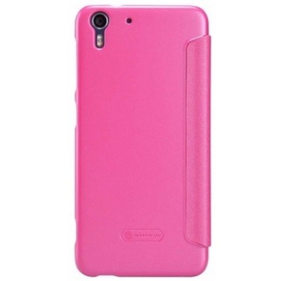 Nillkin Sparkle HTC Desire EYE розовый кожаный чехол-книжка | Vacins.lv
