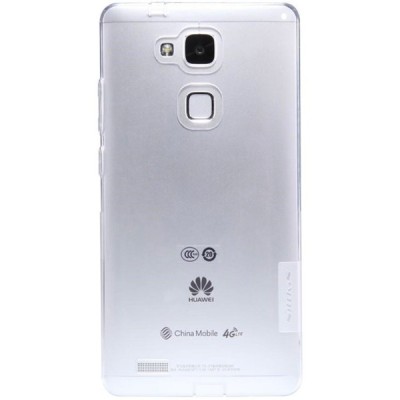Huawei Ascend Mate 7 Nillkin Nature тонкий прозрачный силиконовый чехол (TPU) | Vacins.lv