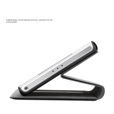 Sony Xperia Z2 (D6503, D6502, D6543) „ROCK“ Excel белый чехол-книжка ''S View'' | Vacins.lv