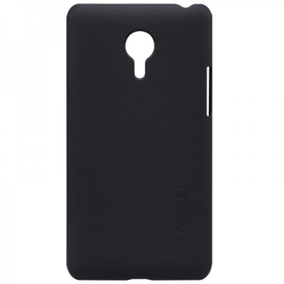 Meizu MX4 Pro Nillkin Frosted Shield чёрный пластиковый чехол + защитная пленка для экрана | Vacins.lv