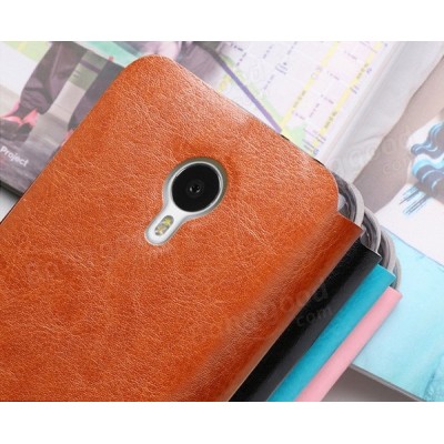 „Mofi“ Rui Meizu MX4 коричневый кожаный чехол-книжка | Vacins.lv