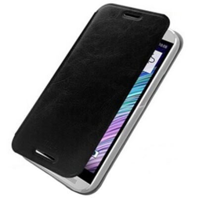 HTC One M8  „Mofi“ Rui ādas atvēramais melns futrālis / Vacins.lv