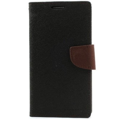 „Mercury“ Fancy Samsung Galaxy Note 3 (N9005, N9002, N9000) чёрный кожаный чехол-книжка | Vacins.lv