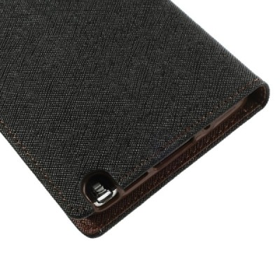 „Mercury“ Fancy Samsung Galaxy Note 3 (N9005, N9002, N9000) чёрный кожаный чехол-книжка | Vacins.lv