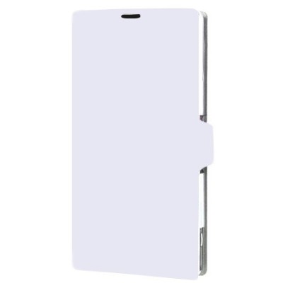 Sony Xperia Z1 (Honami L39h) „Doormoon“ sērijas balts ādas atvērams maciņš / Vacins.lv
