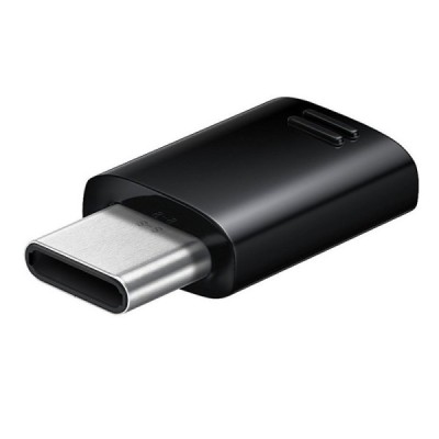 Origināls „Samsung“ Type-C micro USB Connector melns adapteris (EE-GN930) / Vacins.lv