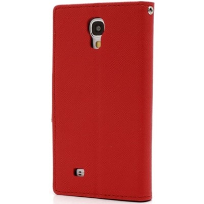 „Mercury“ Fancy Samsung Galaxy S4 (I9500) красный кожаный чехол-книжка | Vacins.lv