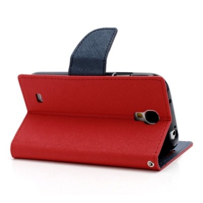 „Mercury“ Fancy Samsung Galaxy S4 (I9500) красный кожаный чехол-книжка | Vacins.lv