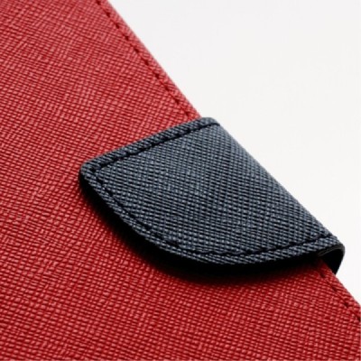 „Mercury“ Fancy Samsung Galaxy S4 (I9500) красный кожаный чехол-книжка | Vacins.lv