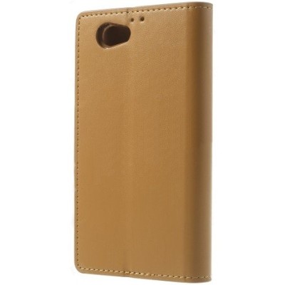 Sony Xperia Z1 Compact Mercury atvērams brūns maciņš (maks) / Vacins.lv