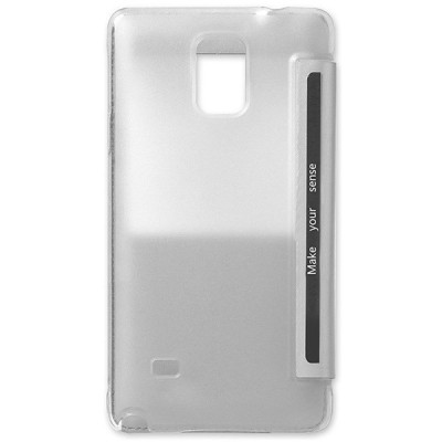 Samsung Galaxy Note 4 (N910) Usams Viva чехол-книжка белого цвета с окошком | Vacins.lv